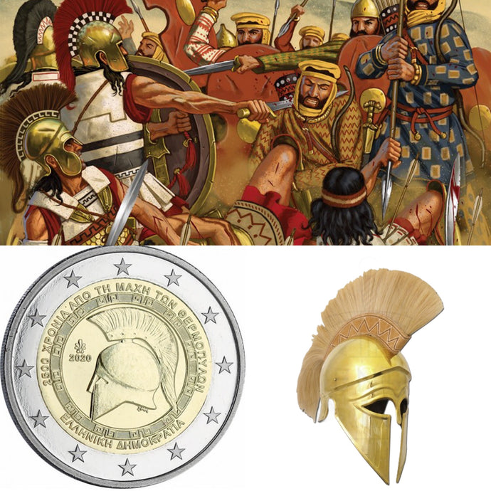 2 euros GRECE 2020 - 2500 ans de la bataille des Thermopyles La Bourse aux Collections Numismate Melun
