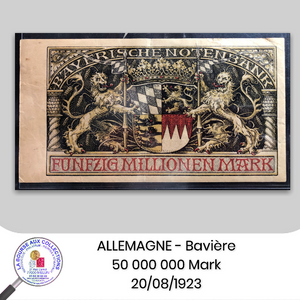 ALLEMAGNE Bavière - 50 000 000 Mark 20/08/1923 - Pick.S934