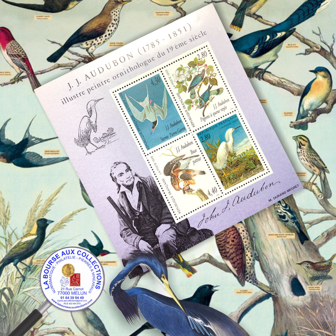 1995 - BF n° 18 - Hommage au peintre ornithologue J.-J. Audubon - Neuf **  / La Bourse aux Collections Philatélie Melun