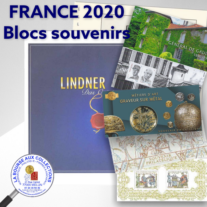 LINDNER - jeu complémentaire FRANCE Blocs souvenirs 2020