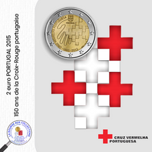Charger l&#39;image dans la galerie, 2 euro PORTUGAL 2015 - 150 ans de la Croix-Rouge portugaise
