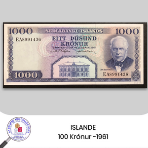 ISLANDE - 1000 KRONUR 23/03/1961 - Pick.46a