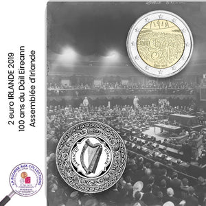 2 euro IRLANDE 2019 -  100 ans de la première réunion du Dáil Éireann (Assemblée d'Irlande).
