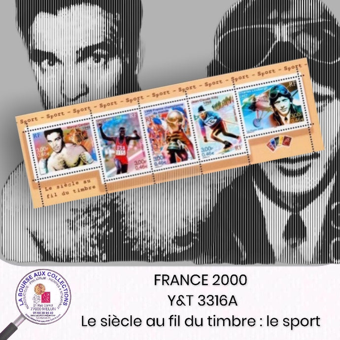 2000 - Y&T 3316A - Le siècle au fil des timbres : le sport - Neuf **