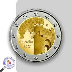 2 euro ESPAGNE 2021 - Puerta del Sol - Vieille ville de Tolède
