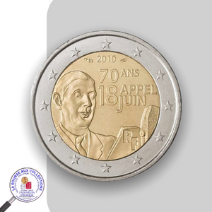 2 euro FRANCE 2010 - 70e anniversaire de l’Appel du 18 juin