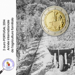 2 euro PORTUGAL 2014 - Année internationale de l’agriculture familiale / La Bourse aux Collections Numismate Melun