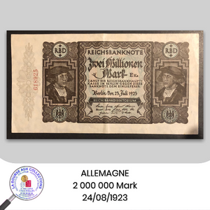 ALLEMAGNE - 2 000 000 Mark - 23/08/1923. Pick.89