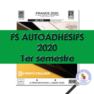 Yvert et Tellier / JEUX FS FRANCE autoashésifs 2020 1er SEMESTRE (sans pochettes) / La Bourse aux Collections Philatéliste Melun