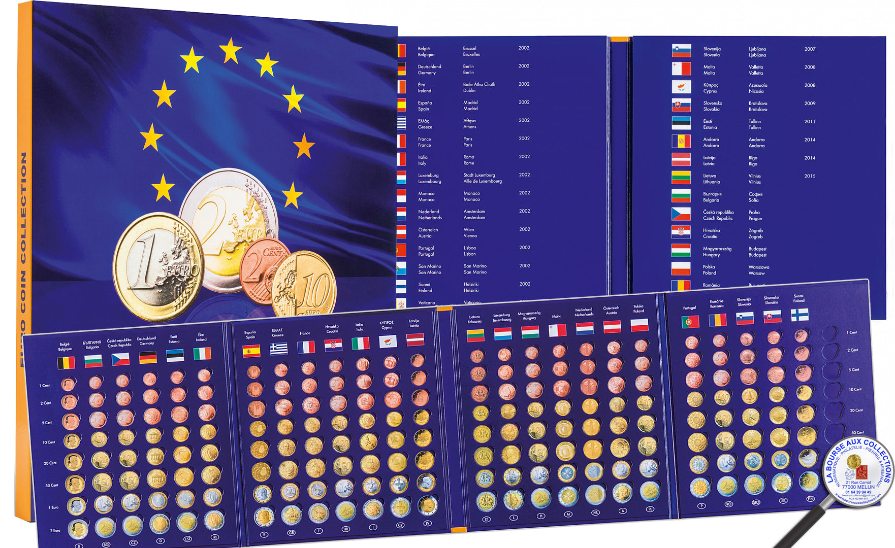 Album Numismatique PRESSO Euro-Collection pour monnaie 2 Euro