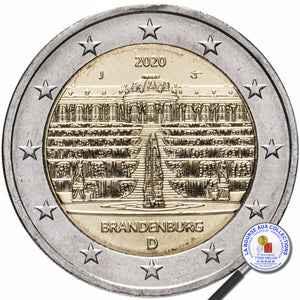 ALLEMAGNE - 2 euros 2020 UNC - Brandebourg et le palais de Sanssouci