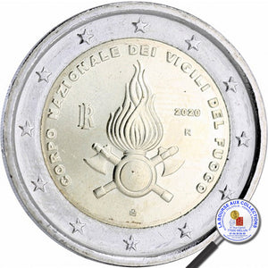 ITALIE - 2 Euros 2020 UNC - 80ème anniversaire de la fondation du Corps National des Sapeurs Pompiers