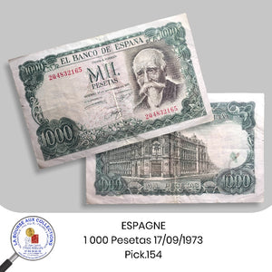 ESPAGNE - 1 000 Pesetas 17/09/1973 - Pick.154