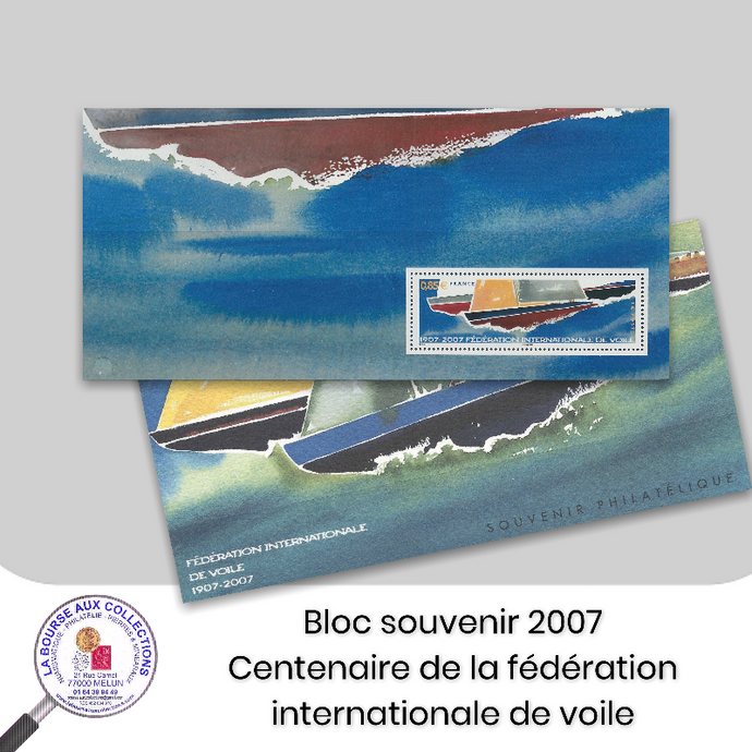 2007- Bloc souvenir n° 23 - Centenaire de la Fédération internationale de voile - Neuf **