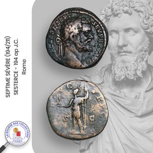SEPTIME SÉVÈRE (193/211) - SESTERCE, 193 ap J.C., Rome