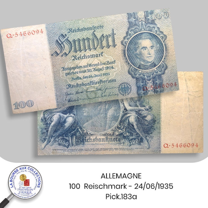 ALLEMAGNE - 100  Reischmark - 24/06/1935 - Pick.183a