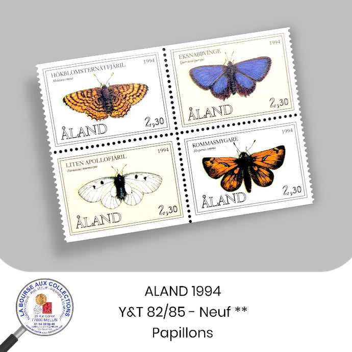 ALAND 1994 - Y&T 82/85 - Papillons - Neuf **