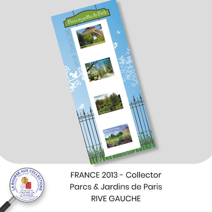 2013 - Collector 4 TP - Parcs et jardins de Paris, RIVE GAUCHE