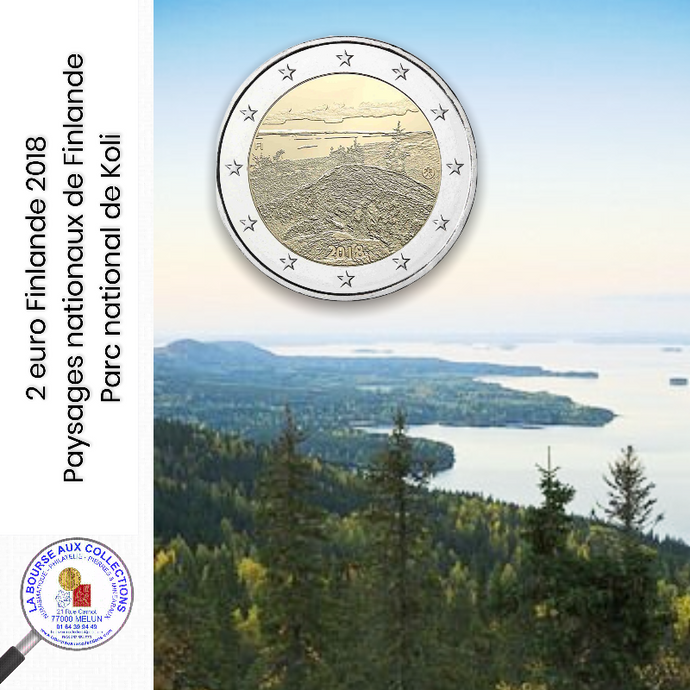 2 euro FINLANDE 2018 - Paysages nationaux de la Finlande : parc national de Koli