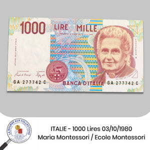 ITALIE - 1000 Lires 03/10/1980 - Pick114a