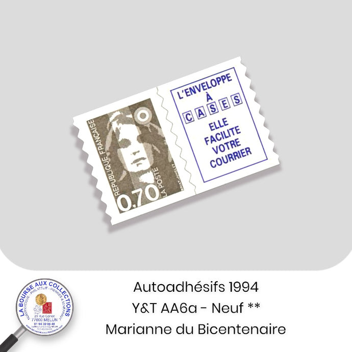 1994 - Autoadhésifs -  Y&T n°  AA 6a (2873a) -  Marianne du bicentenaire - Neuf **