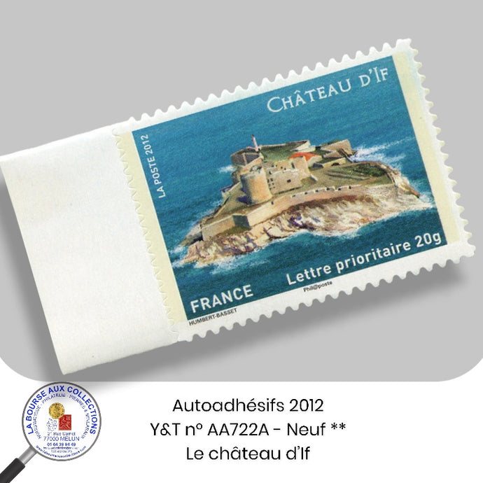 2012 - Autoadhésifs - Y&T n° AA 722A - Château d'If - Neuf **