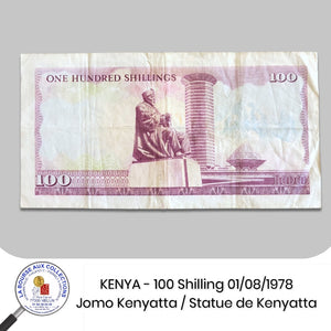 KENYA - 100 SHILLING  - 01/08/1978 - Pick18