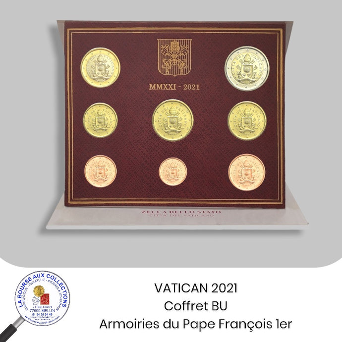 VATICAN 2021 - Coffret Brillant Universel - Armoiries du Pape François 1er