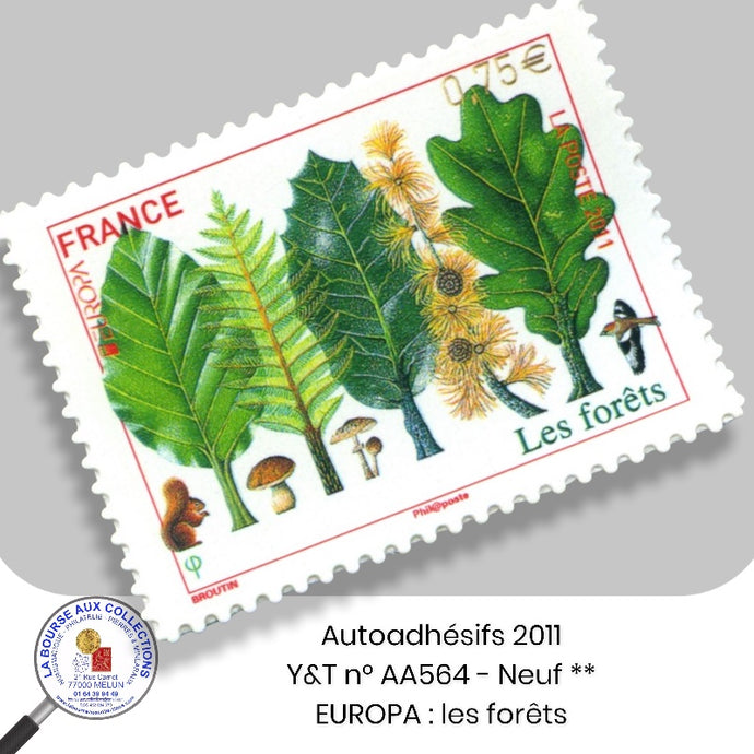 2011 - Autoadhésifs  - Y&T n° AA 564  - EUROPA : les forêts - Neufs **