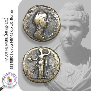 FAUSTINE MERE  (141 ap. J.-C.) - SESTERCE, circa 141/146 ap J.C., Rome