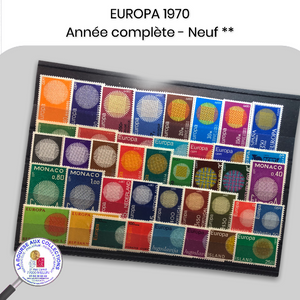 Année complète timbres EUROPA 1970 - Neufs **