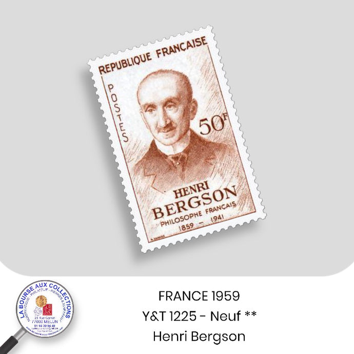 1959 - Y&T 1225 - Centenaire de la naissance du philosophe Henri Bergson - Neuf **