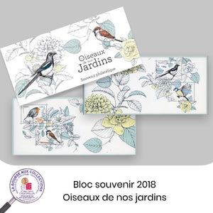 2018 - Bloc souvenir n° 143/143A - Nature de France / Oiseaux de nos jardins - Neuf **