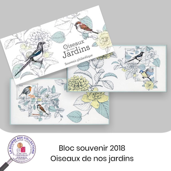 2018 - Bloc souvenir n° 143/143A - Nature de France / Oiseaux de nos jardins - Neuf **