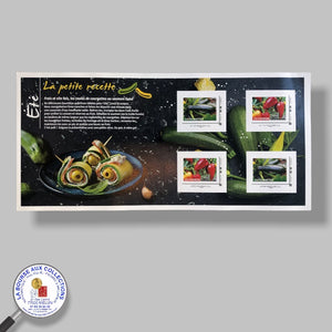 2022 - Collector 4 timbres adhésifs TVP - Les Exclusifs - ÉTÉ - Courgettes / Poivrons