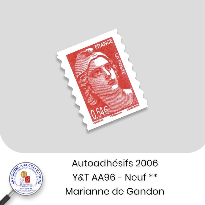 2006 - Autoadhésifs -  Y&T n° AA 96 (3977) - Marianne de Gandon - Neuf **