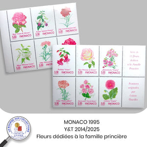MONACO 1995 - Y&T 2014/2025 - Fleurs dédiées à la famille royale
