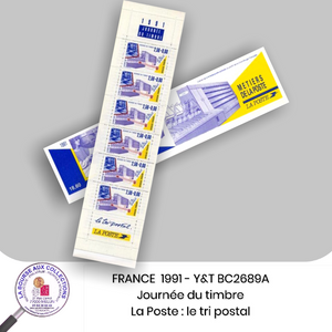 1991 - Journée du Timbre BC2689A - La Poste : le tri postal - Neuf **