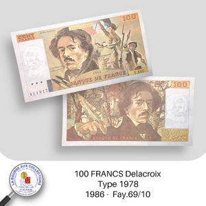 100 FRANCS Delacroix, type 1978 - 1986 -  Fay.69/10