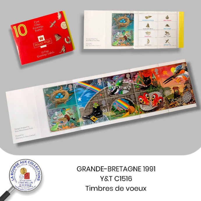 GRANDE-BRETAGNE 1991 - Y&T C1516 -  Timbres de voeux  – Neufs **