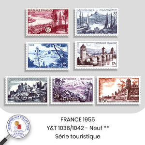 1955 - Y&T 1036/1042 - Série touristique - Neuf **