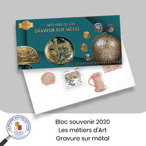 2020 - Bloc souvenir n° 172 - Les métiers d'Art : gravure sur métal - Neuf **