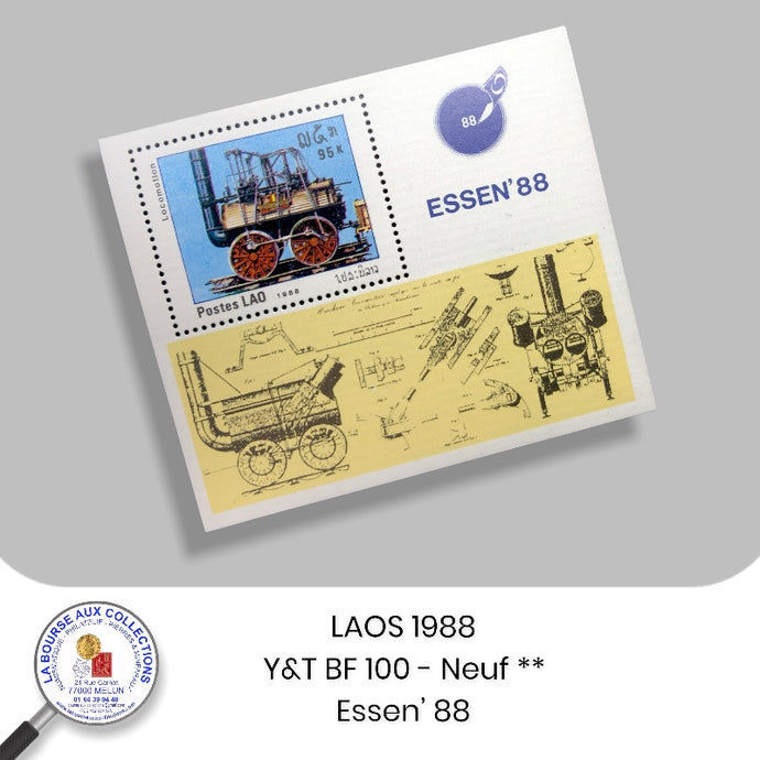 LAOS 1988 - Y&T BF100 - Essen’ 88 foire internationale du timbre - NEUF **