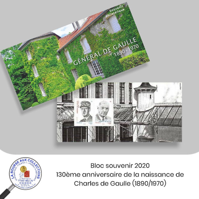 2020 - Bloc souvenir n° 171 - 130ème anniversaire de la naissance de Charles de Gaulle (1890/1970) - Neuf **