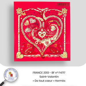 2013 - BF n° F4717 - Saint-Valentin / " De tout Cœur " Hermès - Neuf **