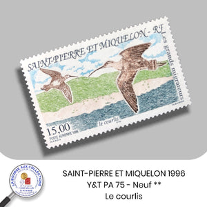 SAINT-PIERRE ET MIQUELON 1996 - Y&T PA 75 - Le courlis - NEUF **
