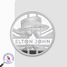 Charger l&#39;image dans la galerie, ROYAUME-UNI - Série Légendes de la chanson anglaise - 1 LIVRE Elton John 2020 / 1/2 once d&#39;argent  999‰ - BE
