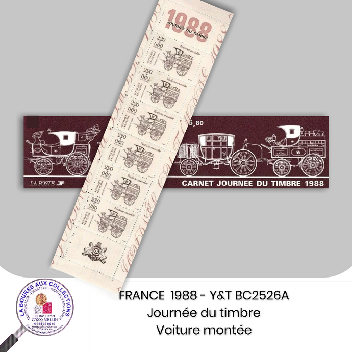 1988 - Journée du Timbre BC2526A- Voiture montée - Neuf **