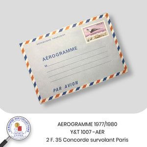 AEROGRAMME - 1977/1980 - Y&T 1007 -AER - 2 F. 35 Concorde survolant Paris - NEUF **