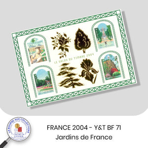 2004 - BF n° 71 -  Jardins de France - Neuf **